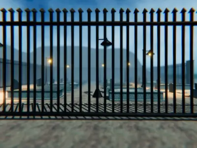 Protected Cemetery - Modular Pack Free low-poly 3D model