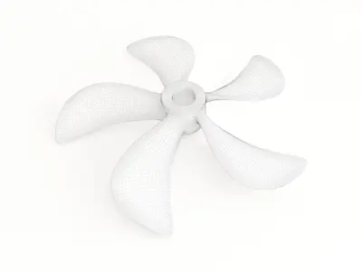 Marine propeller 04 3D model