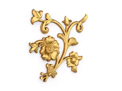 Classic decor ornament carved 72 3D model