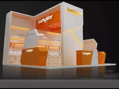 Booth - Area - 6X6-3DMAX2009-08 3D model
