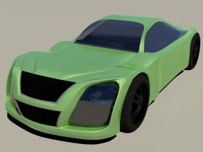 Concept Car Custom  Free 3D model