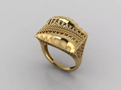 Women Plain Ring Ready STL Models Womens Ring 3d models 3D print model 9