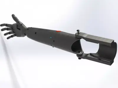 prosthetic arm 3D print model