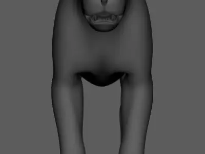 Lion-Lioness panther 3D model