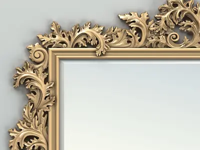 Rectangle mirror frame 019 3D model