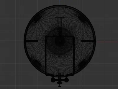 C02 vertical compression tank 3D model