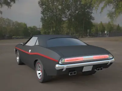 challenger-1970 3ds max model car 3D model