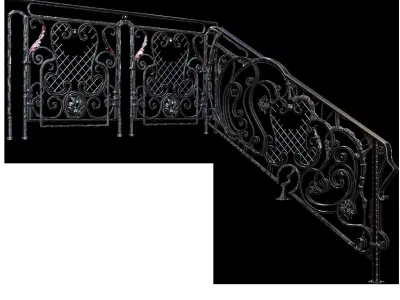 staircase forging free style 3D model