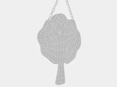 tree frame 3D Low-poly 3D model