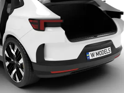 Polestar 4 2024 HQ 3d model  3D model