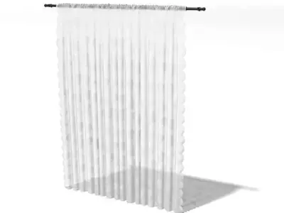 Semi Transparent Curtain 3D model