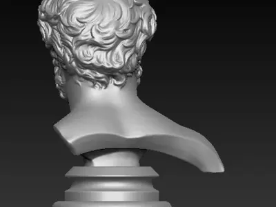 Roman Bust 3d model 3D print model