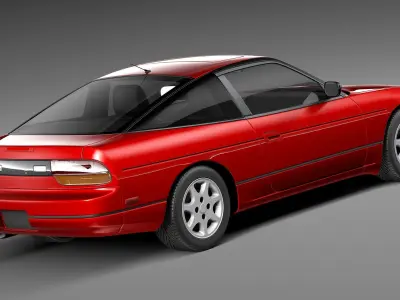 Nissan 240 SX silvia S13 1989 1994 3D model