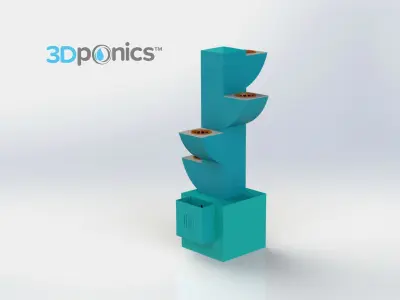 Top Cap - 3Dponics Herb Garden Free 3D print model