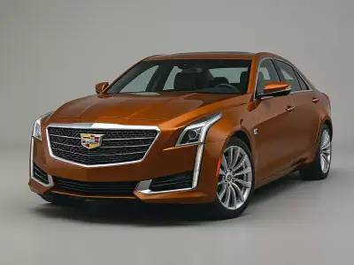 Cadillac Sedan Low-poly 3D model