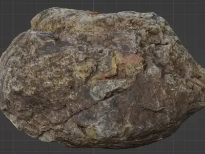 Multi-Colored Jasper - 8K Textures - 7 Resolutions Low-poly 3D model