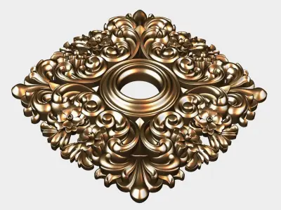 Carved decor for cnc 51 3D model