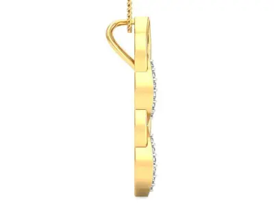 Solitaire Women Pendant 3dm STL OBJ FBX Renders Details 3D print model 68