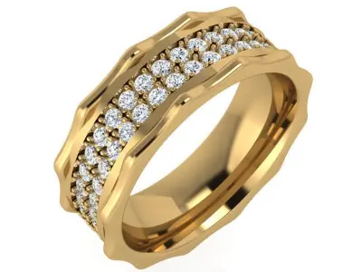 Diamond Unqiue Band 4419 3D print model