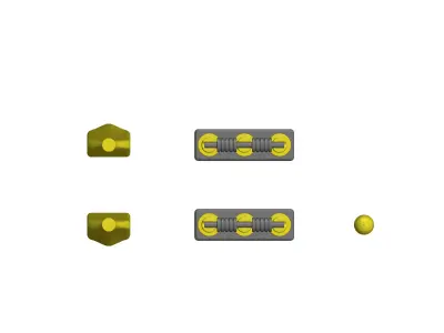 Modern Minimalistic Indoor Cricket Set 3D print model