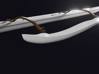 Canoe OC6 Mirage top Low-poly 3D model