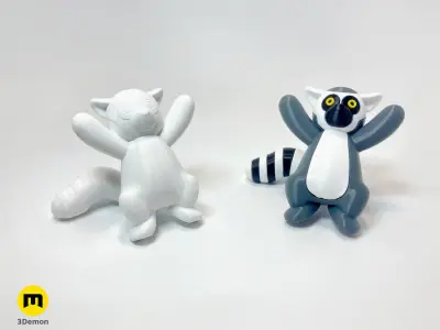 Climbing Lemur Toy 3D print model