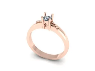 simple wedding ring 3D print model