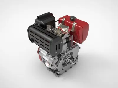 motor diesel portable 3D model