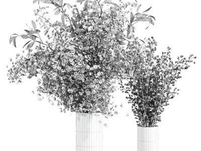 bouquet set 3D model buy