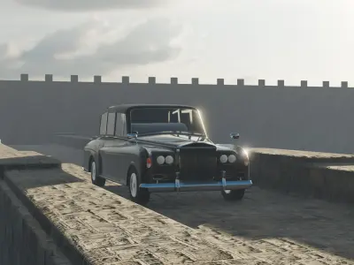 Rolls Royc phantom iv Low-poly 3D model