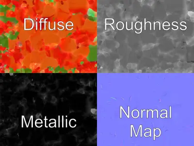 Rosa Orange Rose with Red Tips model pack Low-poly 3D model