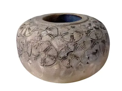 Java Stone Flower Pots 3D model