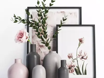 Decorative set 8 3D model