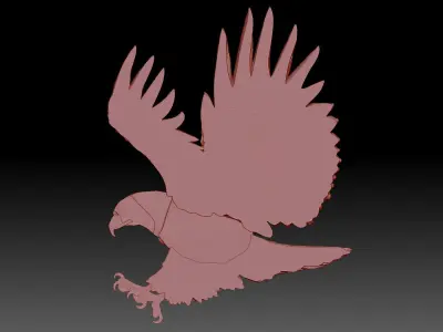 Eagle 3D print model