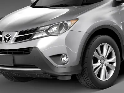 Toyota RAV4 2013 Lowpoly 3D model