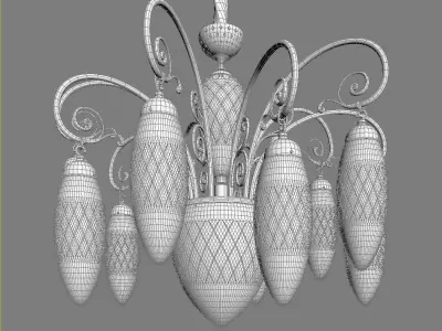 Sconce Masiero Luxury Magnifica 10 1 3D model