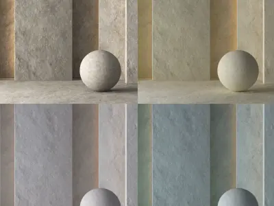 Sloppy Plaster Material 8K -Seamless-TileableDrCG No 95 3D model