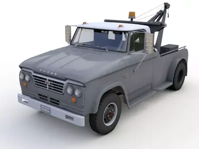 Dodge D300 Tow Truck 1964 3D model