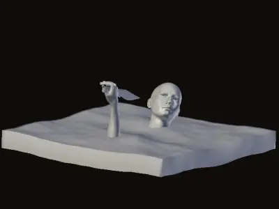 Thriller Statue Free 3D model