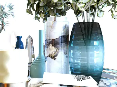 Decoration Set 025 Low-poly 3D model