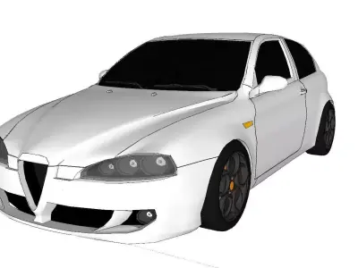 ALFA ROMEO 147 Low-poly 3D model