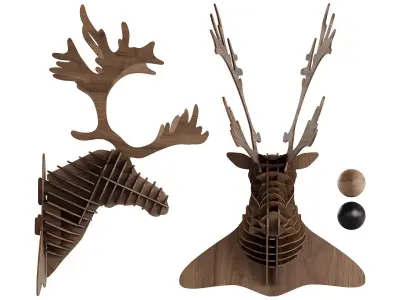Wall Decor DEER HEAD by Devran Rahim 3D model
