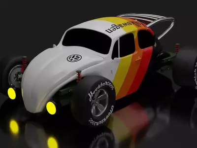 Volkswagen beetle concept 3D model