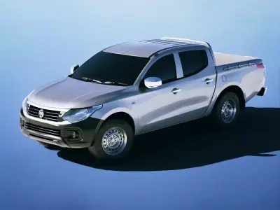 Dodge Ram 1200 2017 Low-poly 3D model