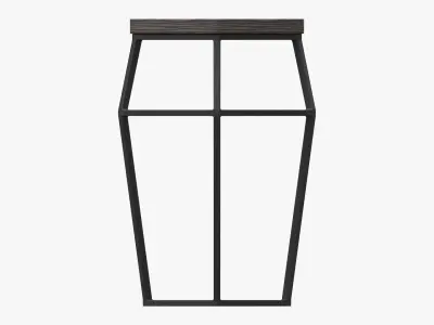 Hexagonal bar chair 01 3D model