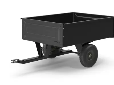 Dump Cart Low-poly 3D model