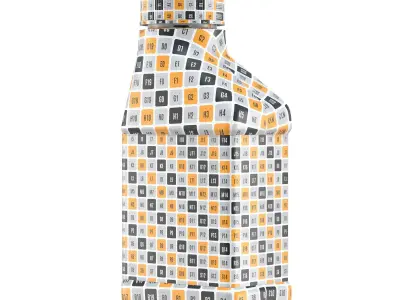 Motor Oil Bottle 4 oz 3D model