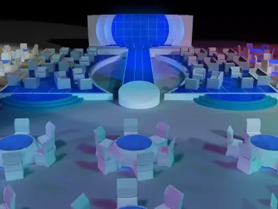 Event Exhibition Setup show presentation display  a81 3D model