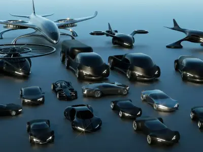 Future Vehicles Collection 3D model