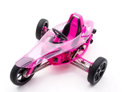 Futuristic Pink Racer model pack Low-poly 3D model